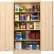 Armoire de rangement Tennsco® Standard HD, poignée tournante, calibre 24, 36" de largeur x 24" de profondeur x 72" de hauteur, couleur « Champagne Putty »