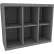 Armoire à casiers Tennsco® pour 6 personnes, 34-1/2" de largeur x 13-1/2" de profondeur x 30" de hauteur, gris moyen, entièrement soudée