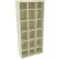 Armoire à casiers Tennsco® pour 18 personnes, 34-1/2" de largeur x 13-1/2" de profondeur x 78" de hauteur, couleur champagne/mastic, entièrement soudée