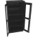 Armoire de rangement Tennsco® C-Thru Standard, 36" de largeur x 18" de profondeur x 72" de hauteur, entièrement soudée, noire