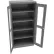 Armoire de rangement Tennsco® C-Thru Standard, 36" de largeur x 24" de profondeur x 72" de hauteur, entièrement soudée, gris moyen