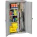 Armoire d'entretien Tennsco®, 36" de largeur x 18" de profondeur x 64" de hauteur, entièrement soudée, gris clair