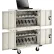 Chariot de recharge à 32 emplacements pour ordinateurs portables Chromebooks™ et tablettes iPad®, couleur « putty », certifié cETL, à monter