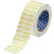 Étiquettes Brady® B-494 en polyester couleur, 0,375" de hauteur x 1" de largeur, blanches/jaunes, 3 000 par rouleau