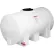 Réservoir de stockage en plastique RomoTech de 325 gallons 82124259 - Rond avec pieds de soutien