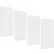 Panneaux perforés en polypropylène Triton Products, 61 cm x 122 cm x 0,6 cm, blancs, lot de 4
