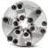 Mandrin à 6 mâchoires TMX™ (2 pièces) pour profilés, en acier forgé, à montage frontal, dos lisse, diamètre 9-13/16".