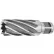 Fraise annulaire HSS, diamètre 9/16", pour une profondeur de coupe de 2", 4 cannelures x 3/4" de profondeur de coupe, 2 méplats sur la tige