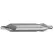 # 7 Foret et fraise conique HSS importés, 82°, à corps lisse RH-5/8" (diamètre), diamètre de perçage 1/4", longueur de perçage 1/4"