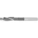 Vis à tête cylindrique HSS à 3 cannelures, alésage de pré-perçage, guide-perçage pour vis n° 6, diamètre de guide-perçage : 0,150 x 0,242, longueur de tige : 7/32", longueur totale : 3"
