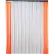 Porte à lanières basse température Global Industrial™ - 5' de largeur x 8' de hauteur - PVC transparent nervuré de 8"