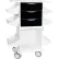 Chariot pour interventions de suture TrippNT™ Core CL avec porte coulissante à verrouillage, blanc et noir