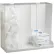 TrippNT™ 3-in-1 White PVC & Clear Acrylic Large Apparel Dispensing Bin, 20"W x 9"D x 19"H