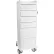 TrippNT™ Tall Locking 6 Drawer Medical Cart, White, 16"W x 19"D x 47"H