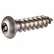 #6AB x 1" Security Sheet Metal Screw - Button Torx Head - 302HQ Stainless Steel - FT - USA - 100 Pk