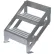Système d'accès multiplateforme configurable U-Design - Échelle d'escalier à 2 marches, 27" de hauteur, inclinaison de 45 degrés - MPASSW3