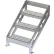 Système d'accès multiplateforme configurable U-Design - Échelle d'escalier à 3 marches, 36" de hauteur, inclinaison de 45 degrés - MPASSW4