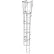 21 Step Steel Caged Walk Through Fixed Access Ladder, Gray - WLFC1221