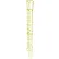 Tri-Arc 29 Step Steel Caged Walk Through Fixed Access Ladder, Safety Yellow