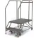 Échelle avec plate-forme de travail mobile à deux marches en acier, 24" de largeur x 36" de longueur - Capacité de 800 Lb. - WLWP122436SL