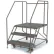 Échelle-plateforme de travail mobile en acier à 3 marches, 36" de largeur x 36" de longueur - Capacité de 800 Lb. - WLWP133636SL