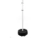 Octagon Sign Base 30 Lbs, w/ Wheels & 5' - 1.5" PVC Post w/ Brackets