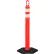 Looper Tube® VizCon série 46000 avec base hexagonale de 12 lb et bandes réfléchissantes de 3", hauteur 42", couleur orange