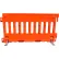 Barrière piétonne murale VizCon Urbanite® série 57000, 72" de long x 3" de large x 38" de haut, orange