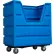 Chariot de manutention de vrac TechStar Plastics Starcart™, 37 pi³, bleu