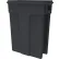 Poubelle rectangulaire Toter® Slimline, capacité de 23 gallons, gris granit foncé