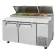 Turbo Air TPR-67SD, série Super Deluxe - Table de préparation pour pizzas - 2 portes