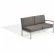 Oxford Garden® Travira Modular Love Seat, Left, Tekwood Vintage, Stone