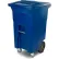 Chariot à ordures Toter « Heavy Duty » à deux roues avec roulettes, 64 gallons, bleu (recyclage) - ACC64-00BLU