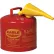 Bidon de sécurité Eagle Type I - 5 gallons avec entonnoir - Rouge