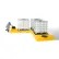 Palette de rétention UltraTech Ultra-Modular IBC Spill Pallet®, à 3 réservoirs, modèle d'intérieur, capacité de 355 gallons