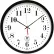 Horloge contemporaine « Atomic Slimline » de Chicago Lighthouse, 16-1/2", noire