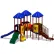 UPlay Today™ Cumberland Gap Commercial Playground Playset, Playful (Red, Yellow, Blue)