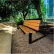 UltraSite® Richmond 6' Recycled Bench with Back, In-Ground Mount, Brown