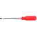 Urrea Red Handled Screwdriver, 9643R, Slotted Tip, 14-5/16"L, 10" X 5/16" Round Shank
