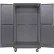Armoire mobile configurable Global Industrial™ avec panneau perforé sur toute la surface, 48" de largeur x 24" de profondeur x 85" de hauteur, grise