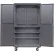 Armoire mobile à panneaux perforés configurable Global Industrial™, 48" de largeur x 24" de profondeur x 85" de hauteur, grise, 3 étagères