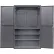 Armoire à panneaux perforés configurable Global Industrial™, 48" de largeur x 24" de profondeur x 78" de hauteur, grise, 3 étagères