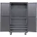 Armoire mobile à panneaux perforés configurable Global Industrial™, 48" de largeur x 24" de profondeur x 85" de hauteur, grise, 4 étagères
