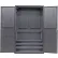 Armoire à panneaux perforés configurable Global Industrial™, 48" de largeur x 24" de profondeur x 78" de hauteur, grise, 4 étagères