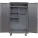 Armoire de nettoyage mobile configurable Global Industrial™, 48" de largeur x 24" de profondeur x 85" de hauteur, grise, 4 étagères