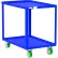 Valley Craft Chariot utilitaire en acier à 2 étagères, capacité de 907 kg (2000 lb), 104 cm (41 po) L x 61 cm (24 po) l x 91 cm (36 po) H, bleu
