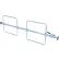 Vestil™ One Piece Galvanized Steel Cargo Bar, Adjusts 87" to 119" With Hoops