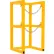 Support de barricade pour bouteilles en acier Vestil™, 16-1/2" de largeur x 16-1/2" de profondeur x 32" de hauteur, capacité d'une bouteille, jaune