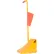 Vestil™ Fabricated Steel Wheel Chock w/ Ergonomic Handle & Flag, 10-3/4"L x 16-3/4"W x 37-3/8"H