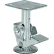 Verrou de sol à fixation par le haut Vestil™ pour roulettes de 6", hauteur de 6-7/8" à 7-1/2"